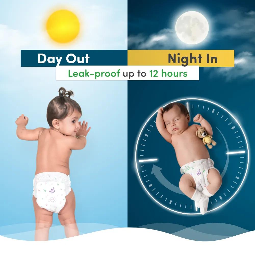Baby Diaper Pants (XXL) Size 15-25 kgs (48 count) Leak Proof | Lightweight | Rash Free | 12 Hours Protection | ADL Technology (Pack of 1)