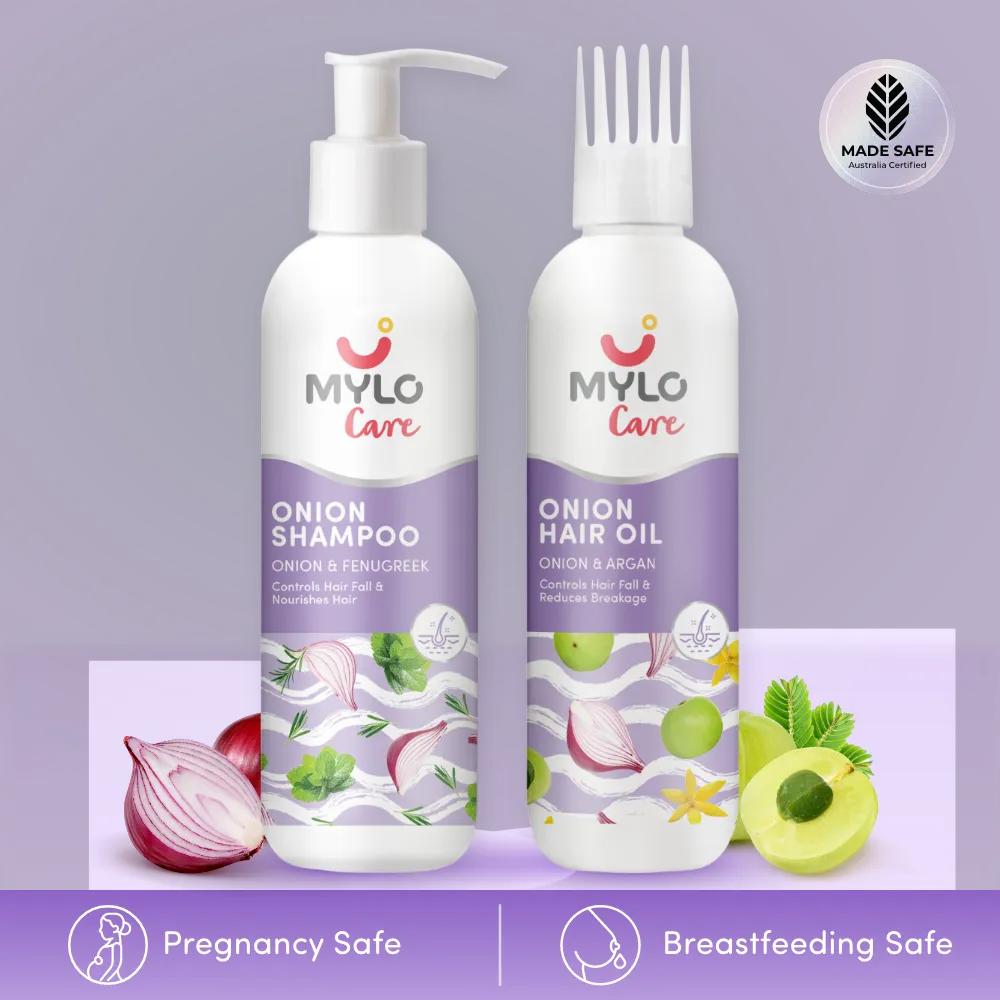 Pre & Post Pregnancy Hairfall Oil & Shampoo with Onion - 200 ml each