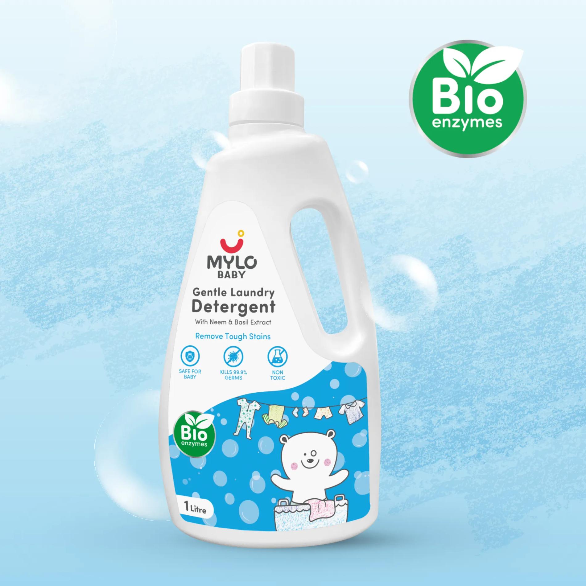 Baby-Safe Liquid Detergent for Baby Clothes | Tough on stains | Gentle on clothes | Keeps Color & Softness Intact | Suitable for Front & Top Load Washing Machine | 1 litre