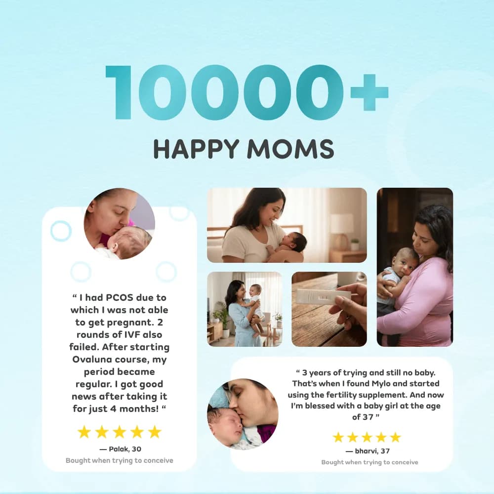 Mylo Ovaluna Conception Fertility Supplements for Women | Prenatal Vitamins | Promote Natural Conception | Improve egg quality, Hormone Balance, Cycle Consistency | Aid Ovulation | 60 Vegetarian Capsules - Pack of 2