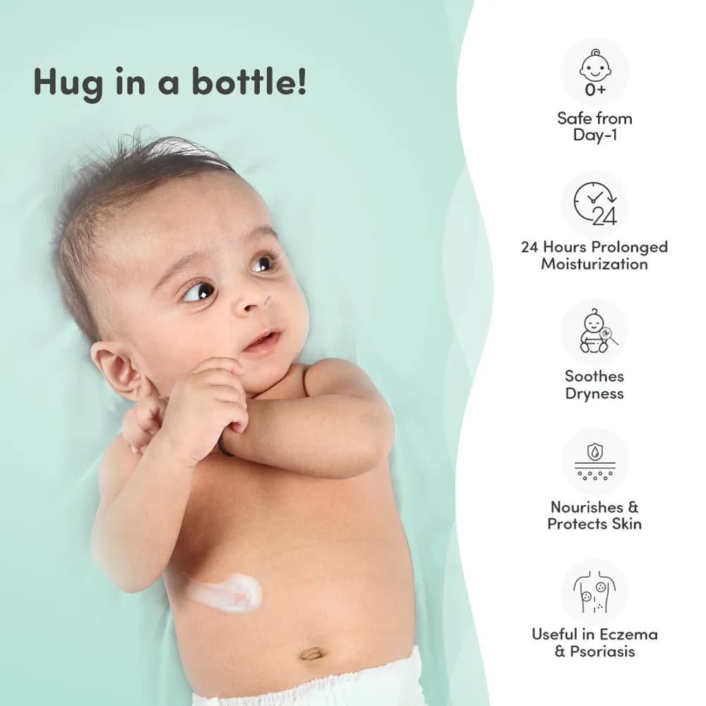 Baby Lotion for Kids | Made Safe Certified | Dermatologically Tested | Long Lasting 24 Hours Moisturisation | Soothes Dryness - 200 ml