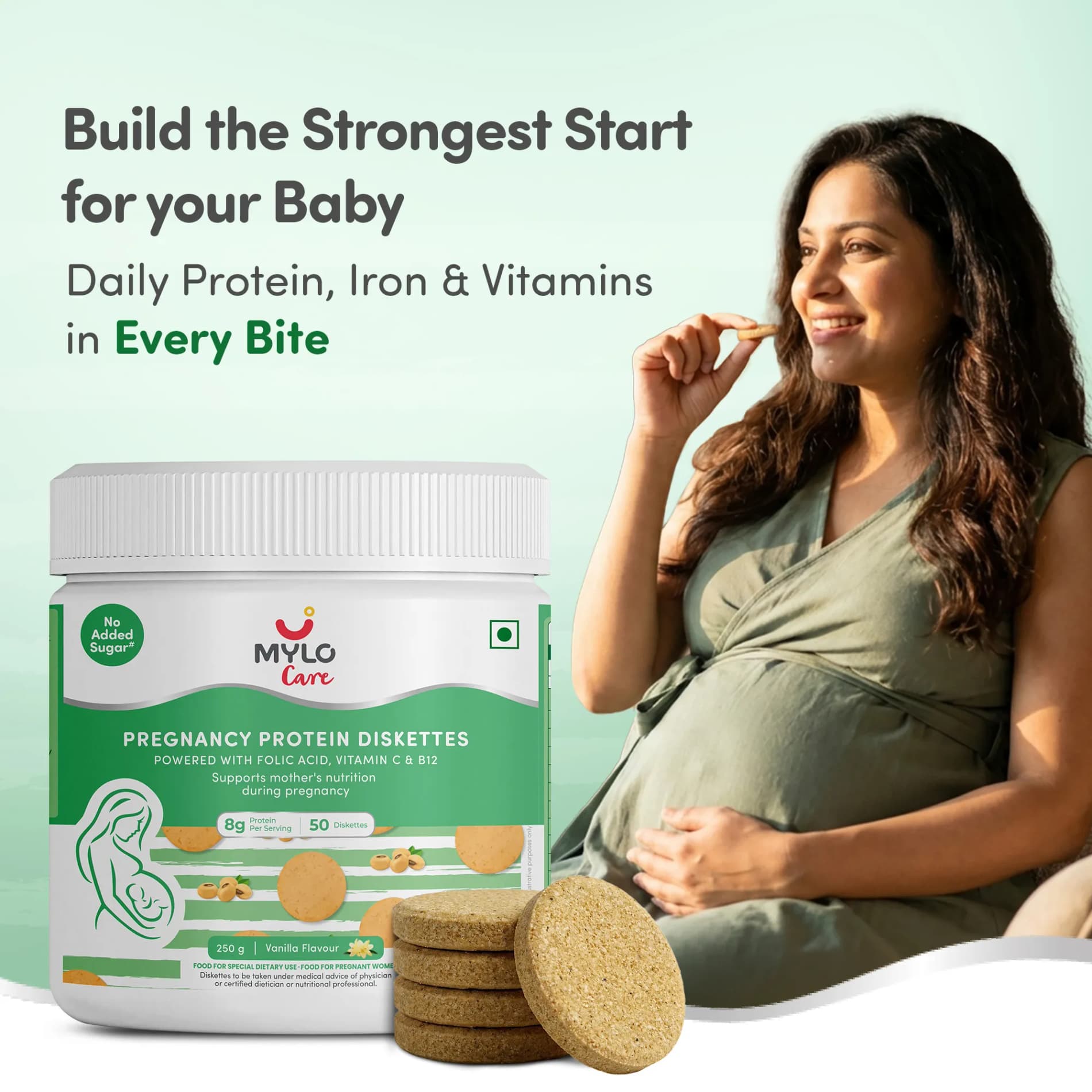 Mylo Care - Pregnancy Protein Diskettes - 750gm (150 Diskettes)