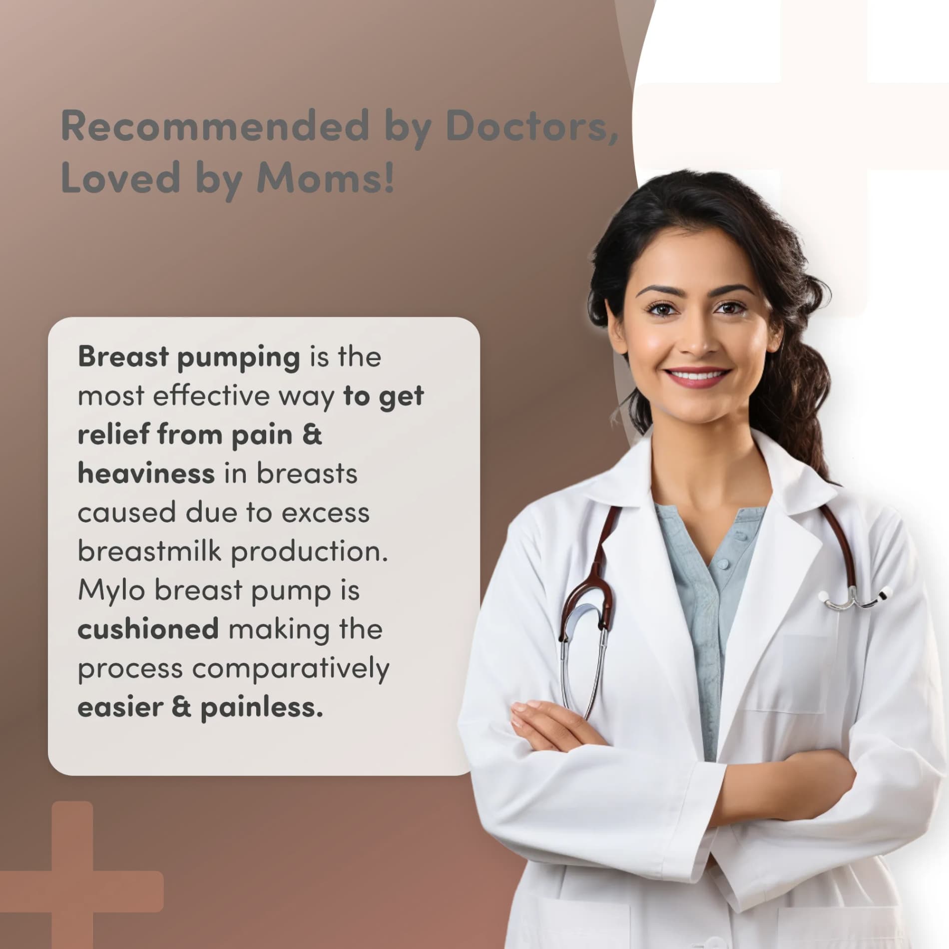 Manual Breast Pump For Feeding Mothers | Anti Colic & BPA Free | Compact & Lightweight | Easy to hold | Easy to Clean | With Bottle (150 ml)