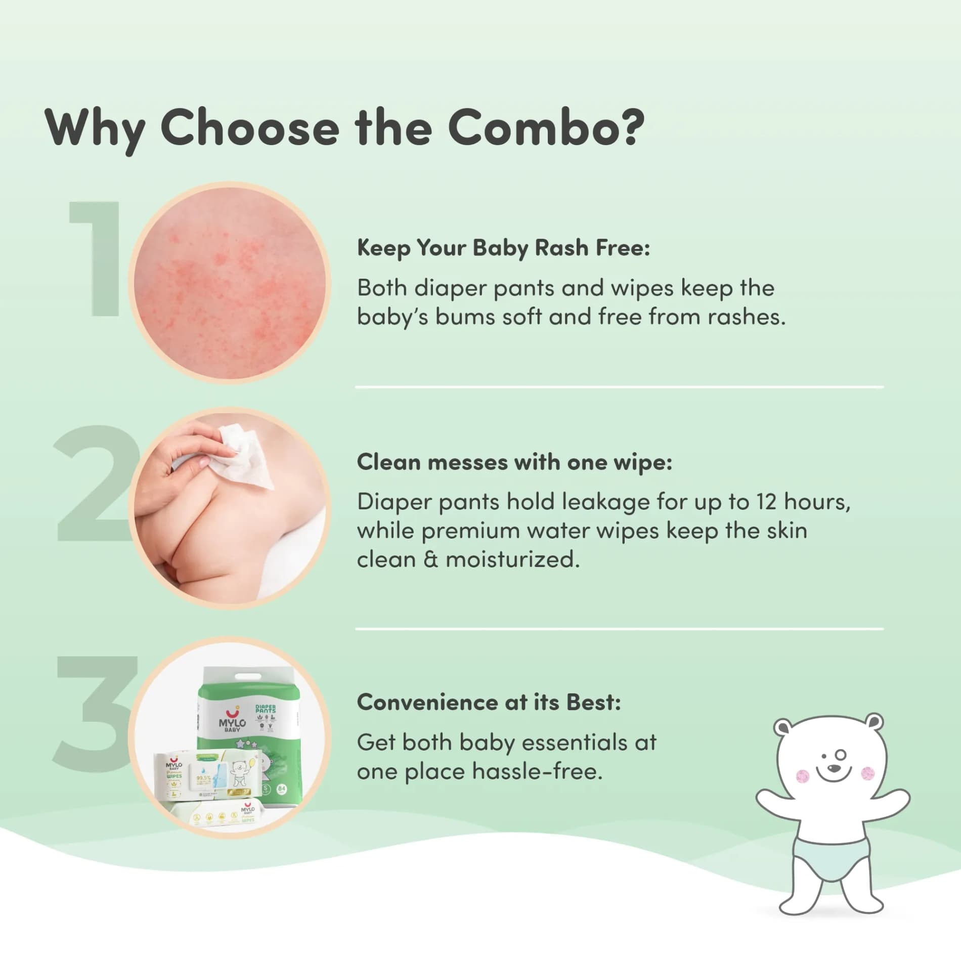 Baby Diaper Pants Small (S) Size 4-8 kgs (Jumbo Pack) + 99.5% Ultra Pure Water- Based Premium Wipes (Pack of 2)