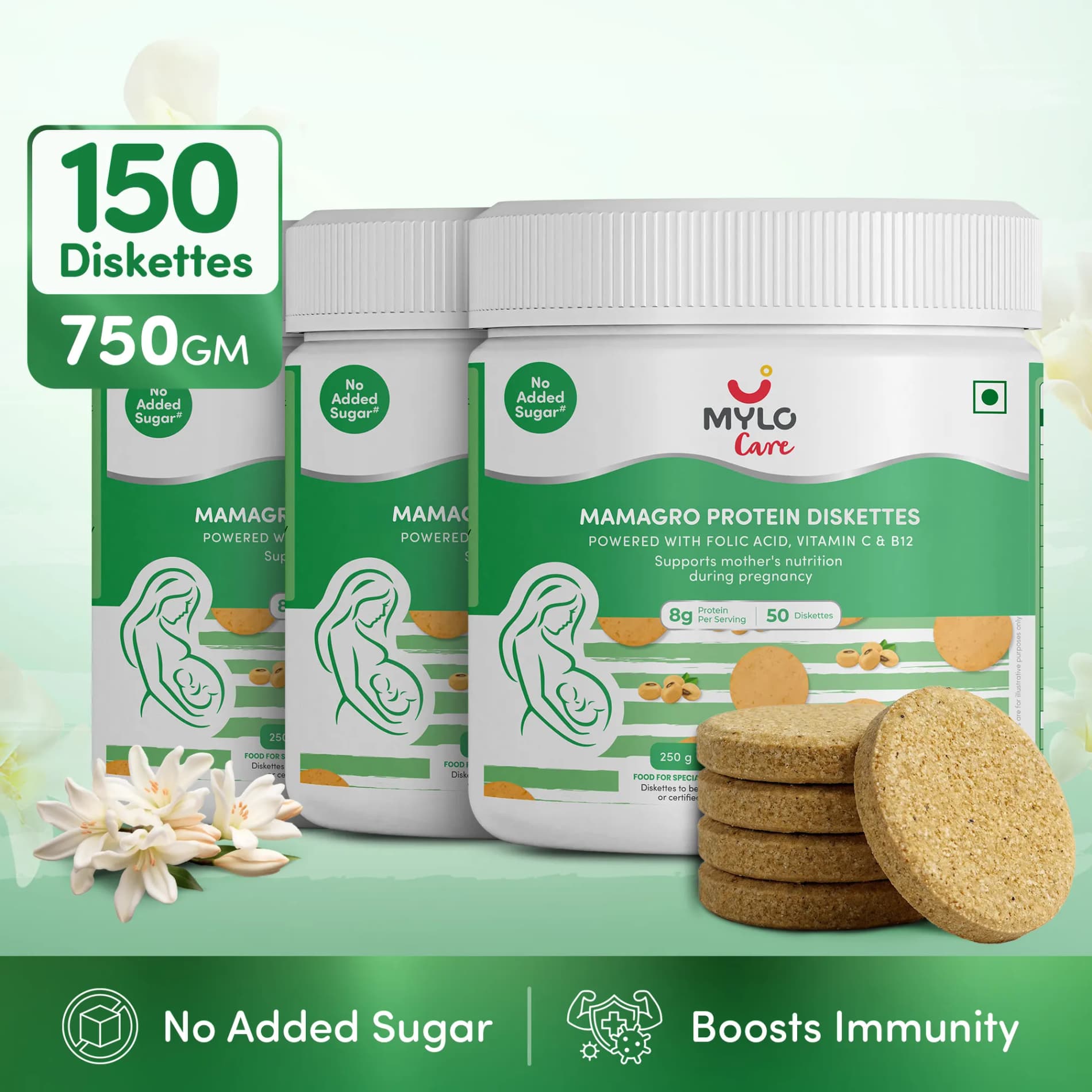 MamaGro™ Protein Diskettes - 750gm (150 Diskettes)