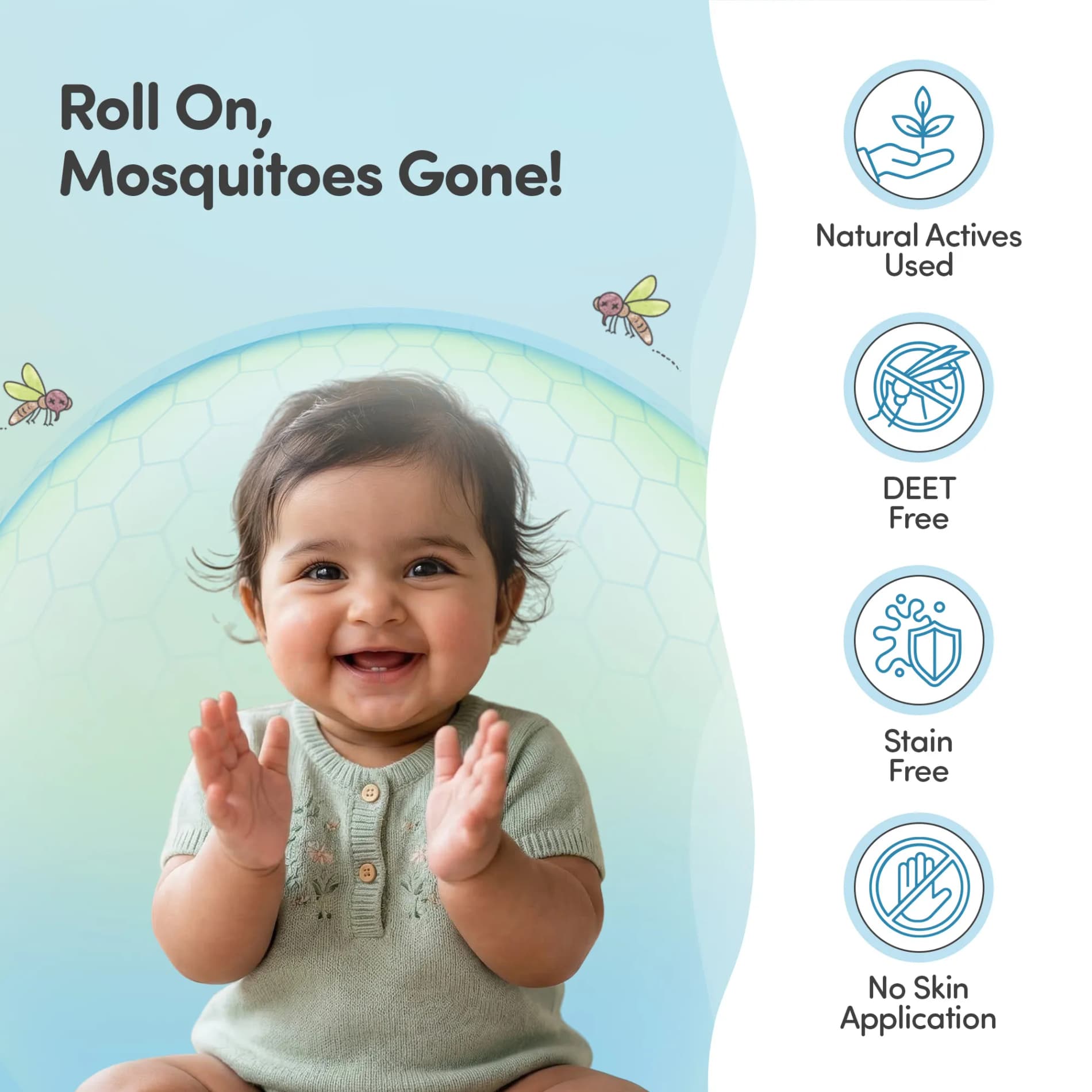 Mylo Baby Fabric Roll-on with Lemongrass and Citronella (10ml)