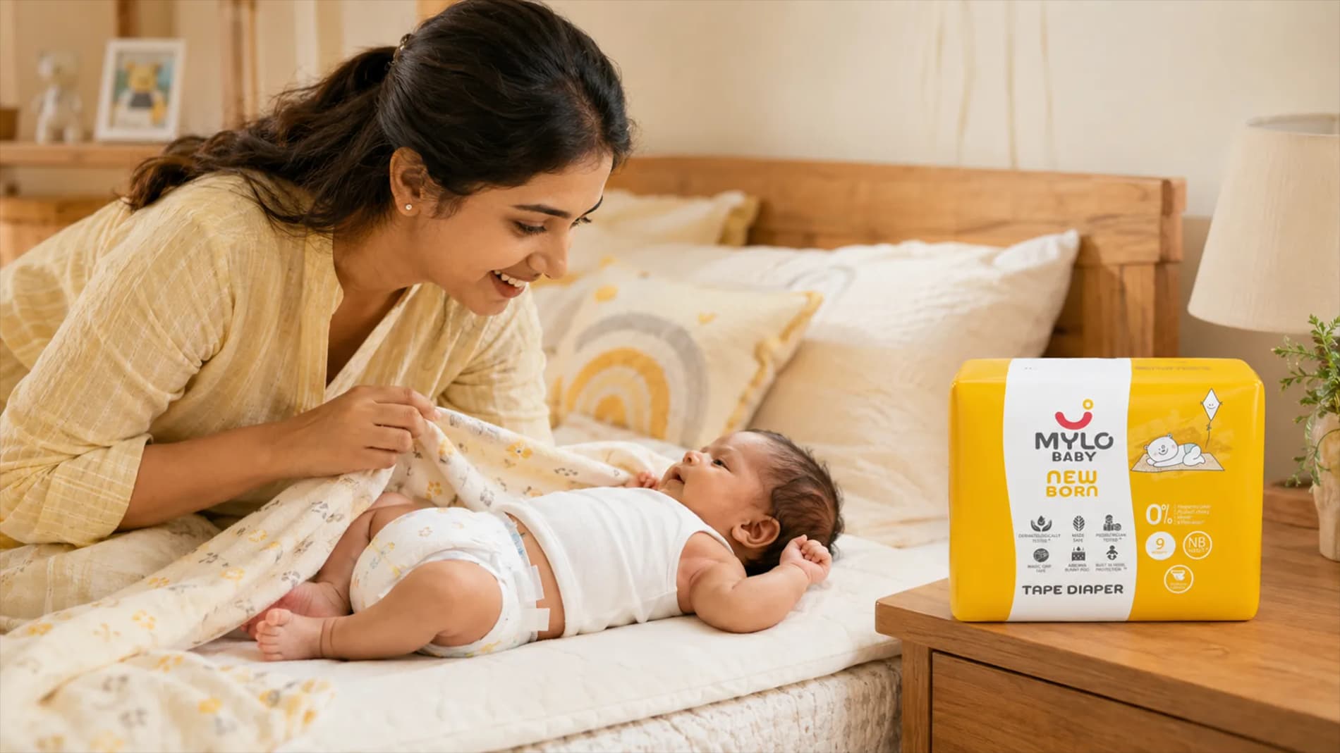 New Born Tape Diapers | Up to 5Kgs | 9 Count