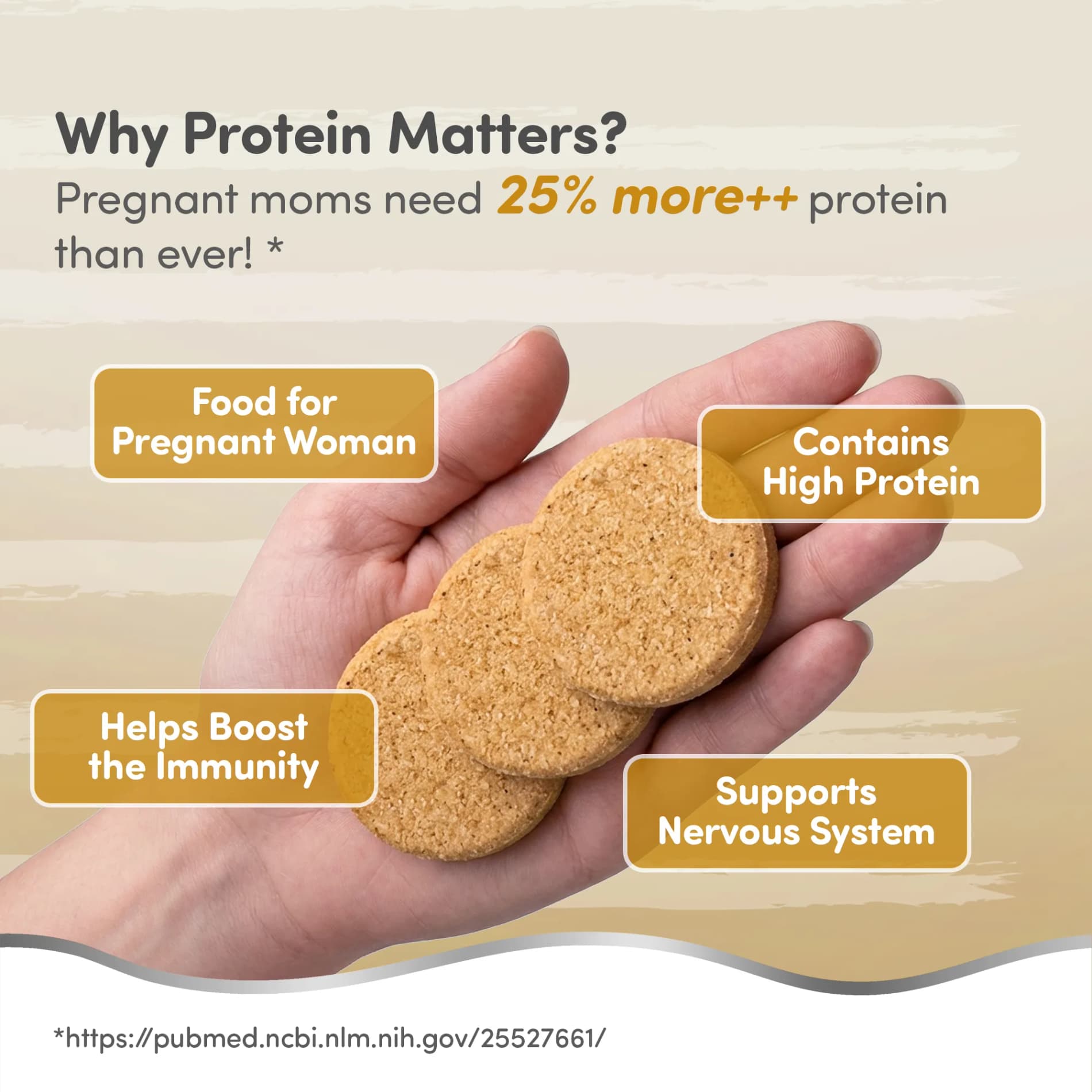 MamaGro™ Protein Diskettes - High Protein & No Added Sugar - 250gm (50 Jeera Diskettes)