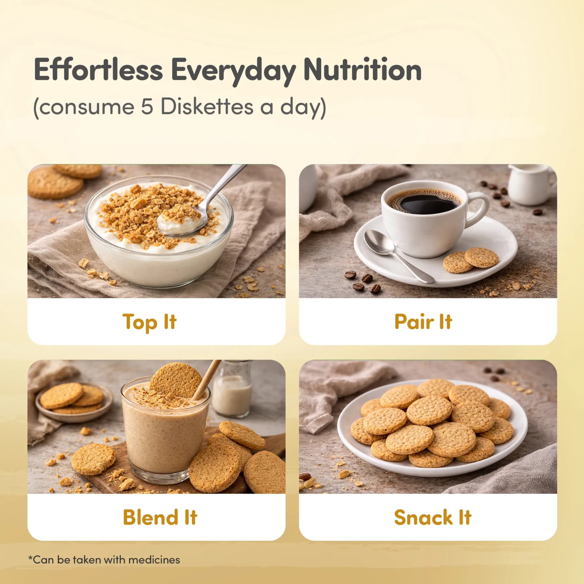 MamaGro™ Protein Diskettes - High Protein & No Added Sugar - 250gm (50 Jeera Diskettes)