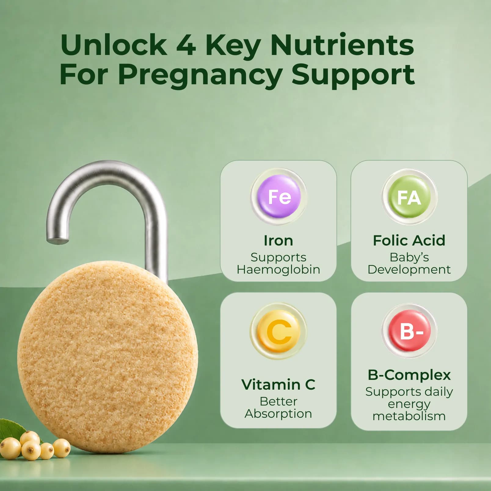 MamaGro™ Protein Diskettes - High Protein & No Added Sugar - 250gm (50 Vanilla Diskettes)