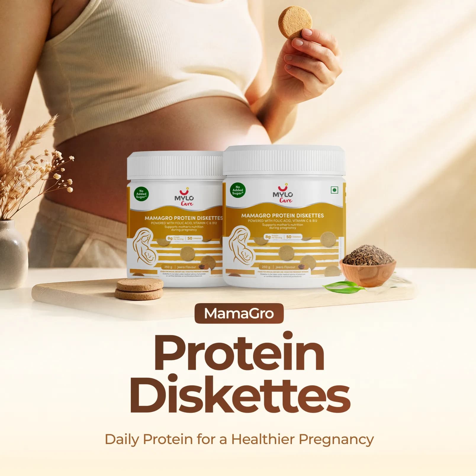 MamaGro™ Protein Diskettes - 500gm - Jeera 