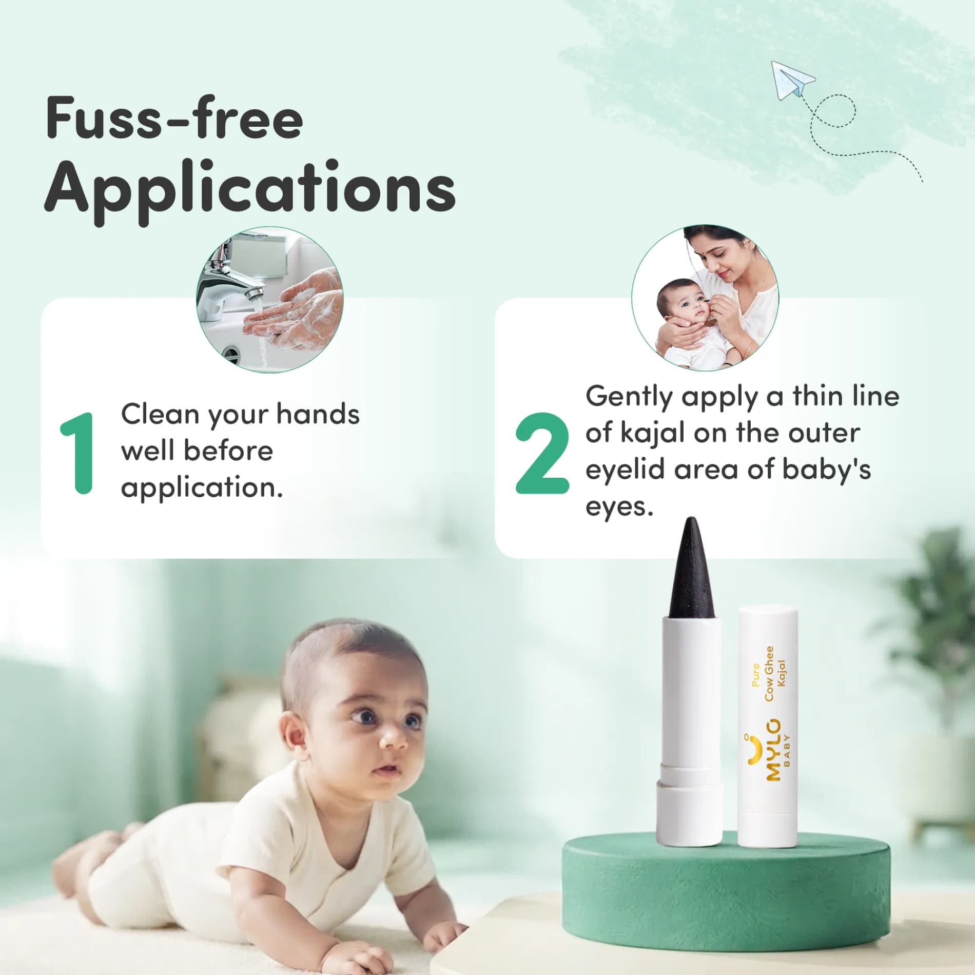 Mylo Baby Pure Ghee Kajal - 3g
