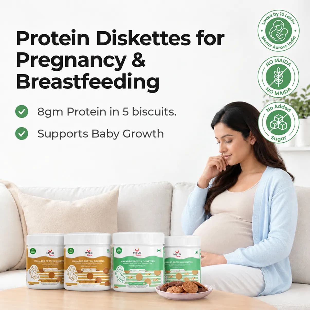 MamaGro™ Protein Diskettes (100 Vanilla + 100 Jeera Diskettes)