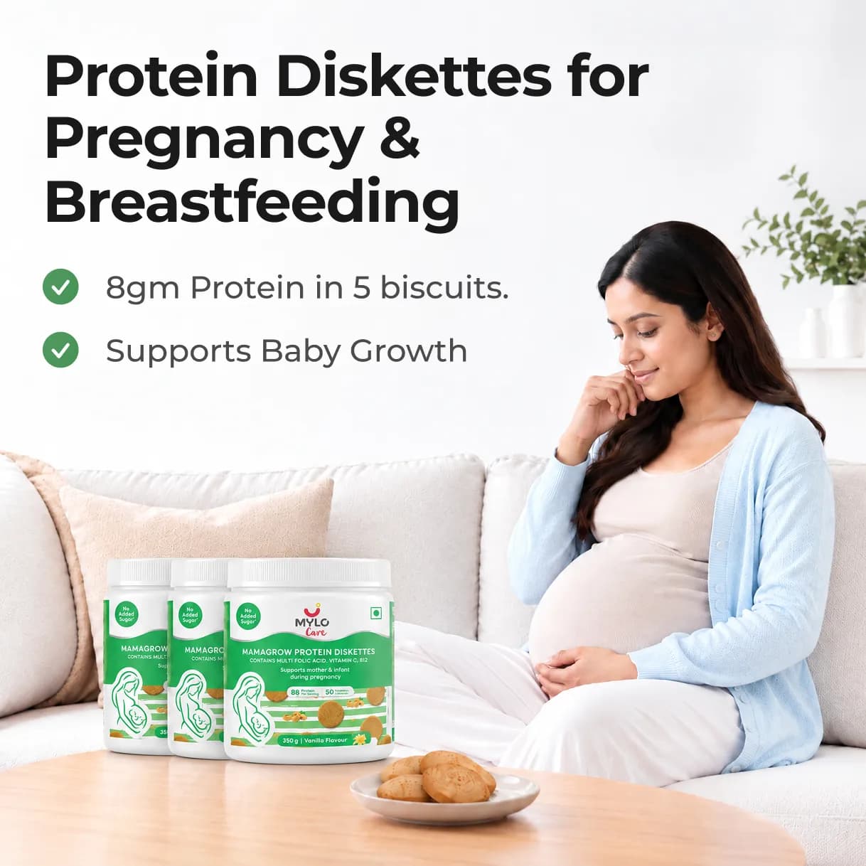 MamaGro™ Protein Diskettes - 750gm - Vanilla