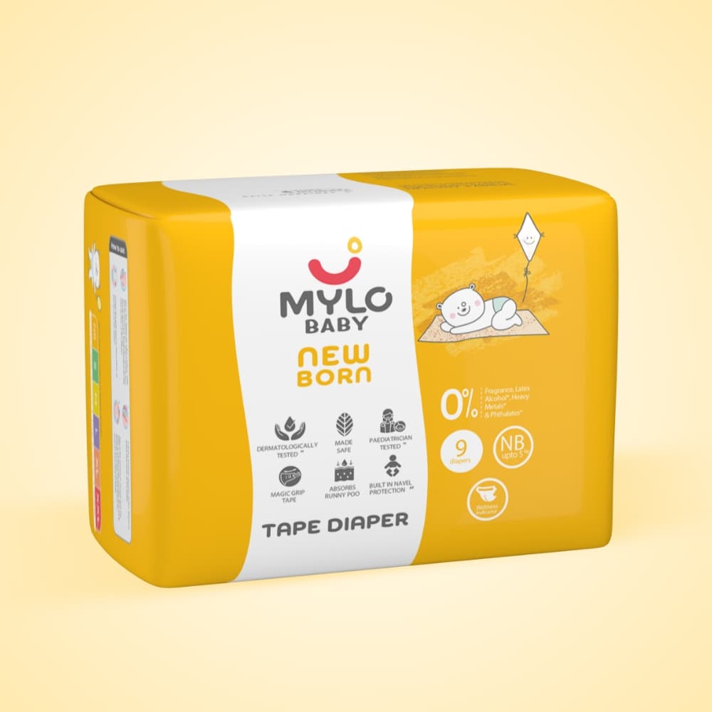 New Born Tape Diapers | Up to 5Kgs | 9 Count