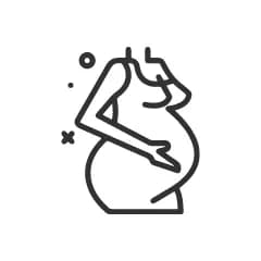 Gathers to hide pre & post pregnancy baby bump