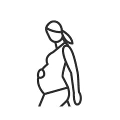 High Waist to provide Belly Support 