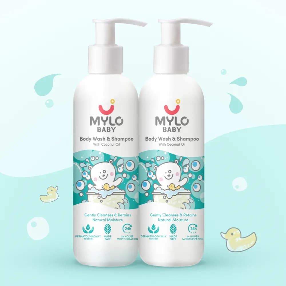 100% Baby Safe Body Wash & Shampoo - 200 ml | Pack of 2