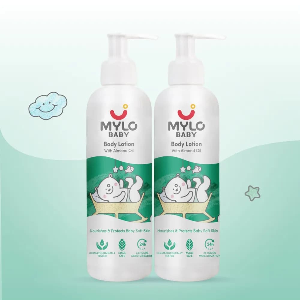 100% Safe Baby Lotion for Kids - 200 ml - Pack of 2