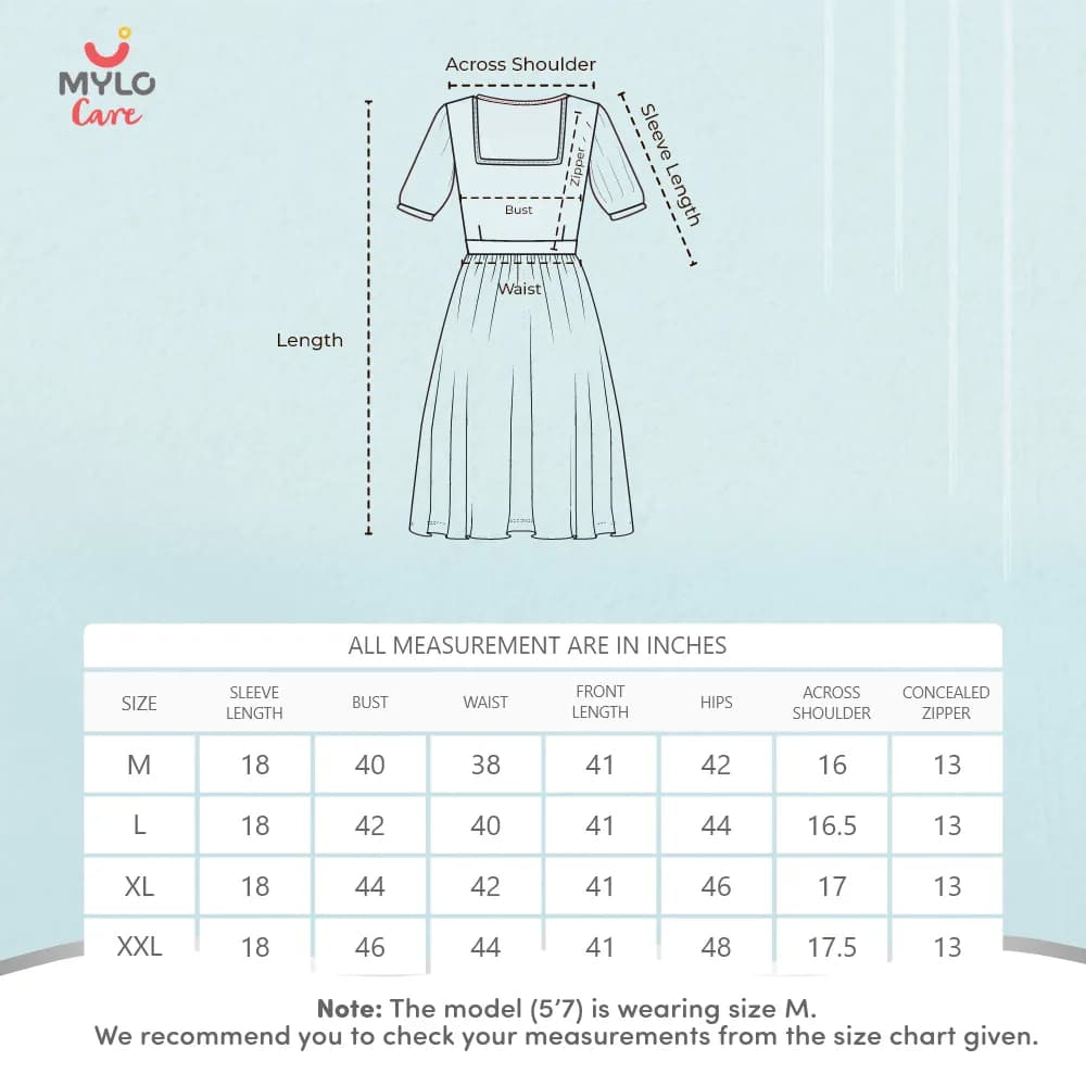 Maternity Dresses For Women with Both Side Zipper For Easy Feeding | Adjustable Belt for Growing Belly | Maxi Nighty Dress | Liberty Green | XXL