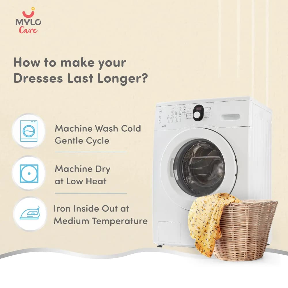 Maternity Dresses For Women with Both Side Zipper For Easy Feeding | Adjustable Belt for Growing Belly | Maxi Nighty Dress | Yellow Peony | XL