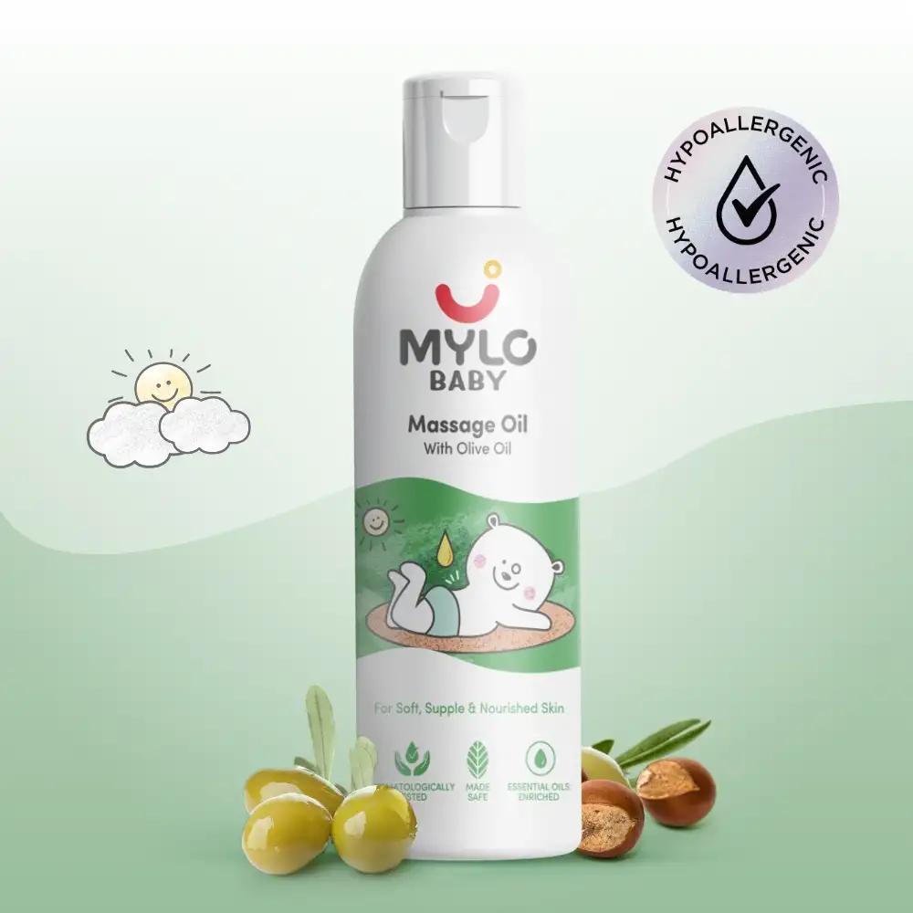 Baby Massage Oil 50ml | Improves Complexion & Skin Tone | Moisturizes & Nourishes Skin | Aids in Sun Protection | Made Safe Certified