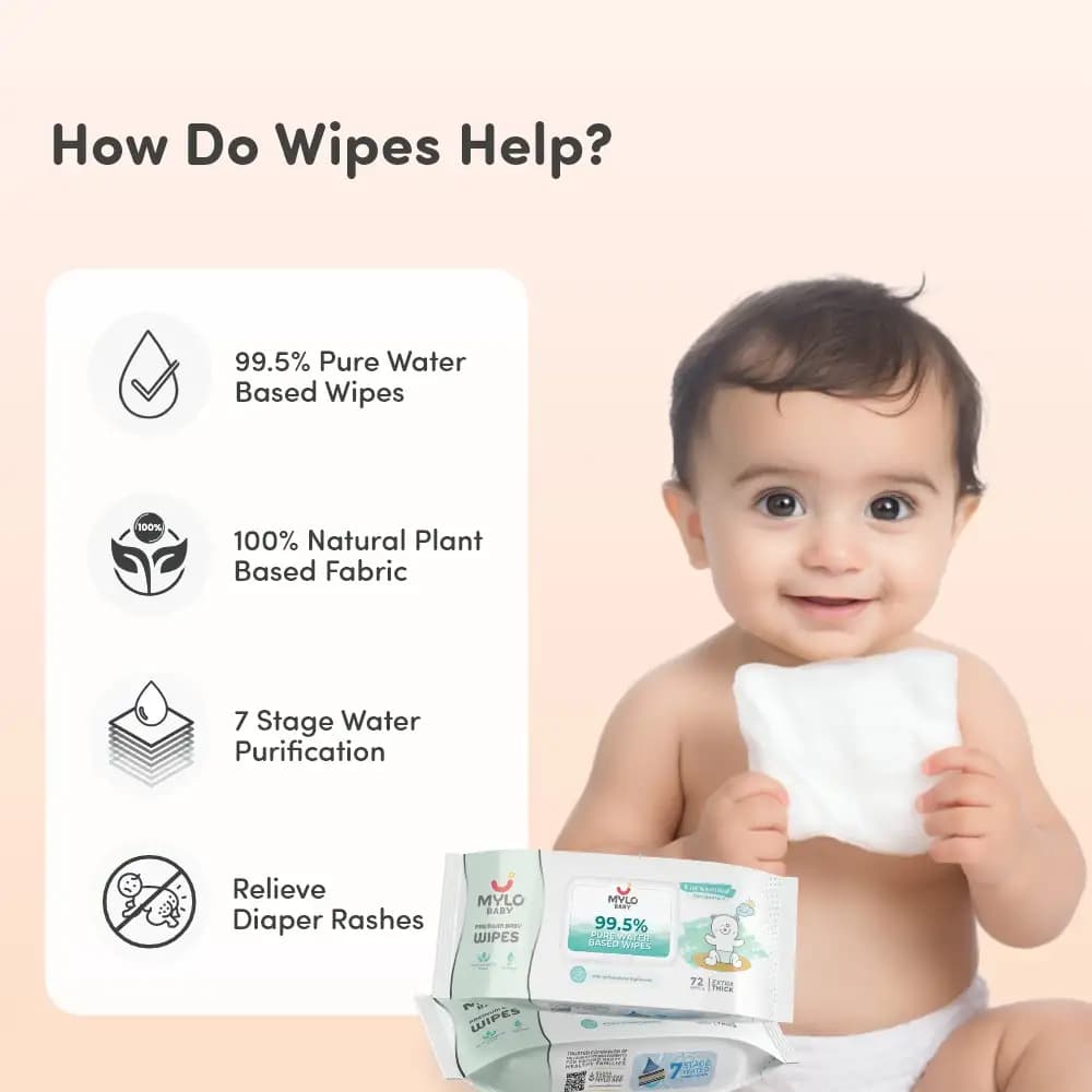 Baby Diaper Pants Extra Large (XL) Size 12-17 kgs (Jumbo Pack) + 99.5% Ultra Pure Water- Based Premium Wipes (Pack of 2)