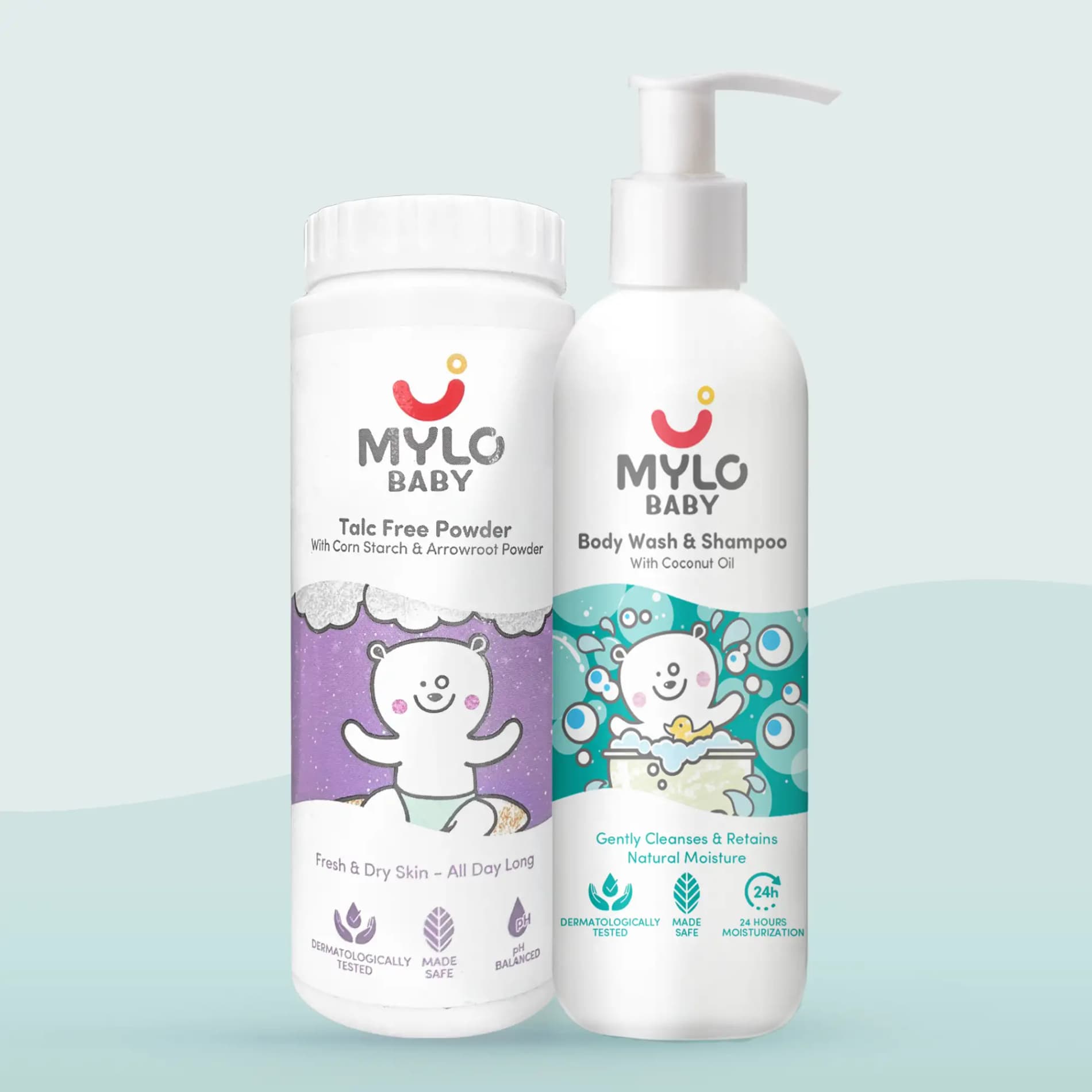 Baby Head to Toe Wash (100 ml) + Baby Powder (100 gm)