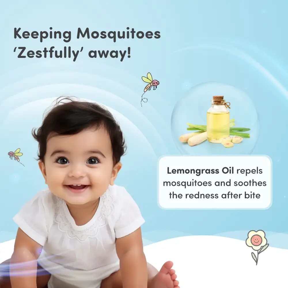 Baby Mosquito Spray | 100% Natural Ingredients | Protects Against Dengue, Malaria, Chikungunya | 100 ml - Pack of 2