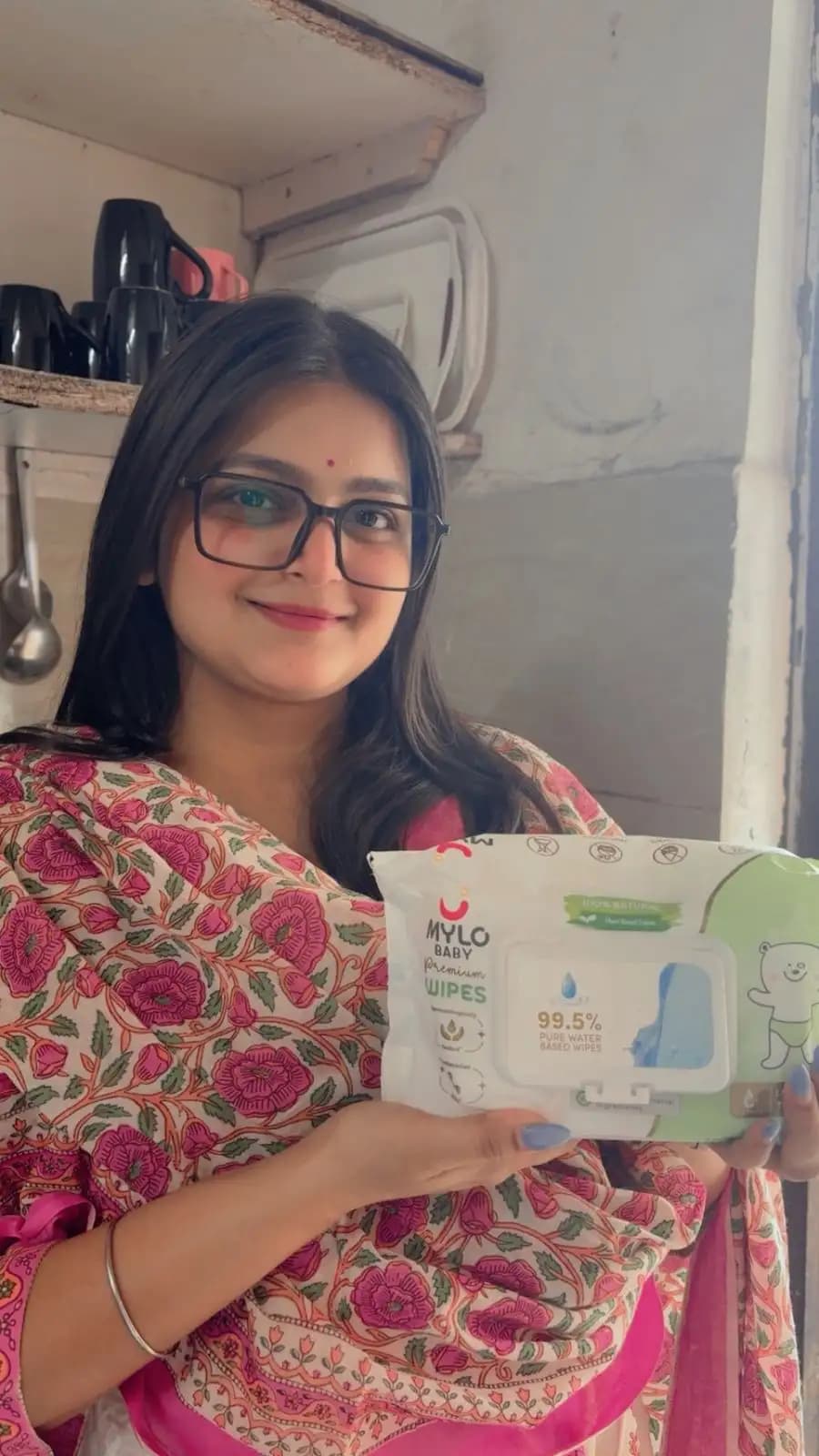 Mylo Baby 100% Plant-based Premium Wipes with 99.5% Pure Water & Calendula Extract - Pack of 6
