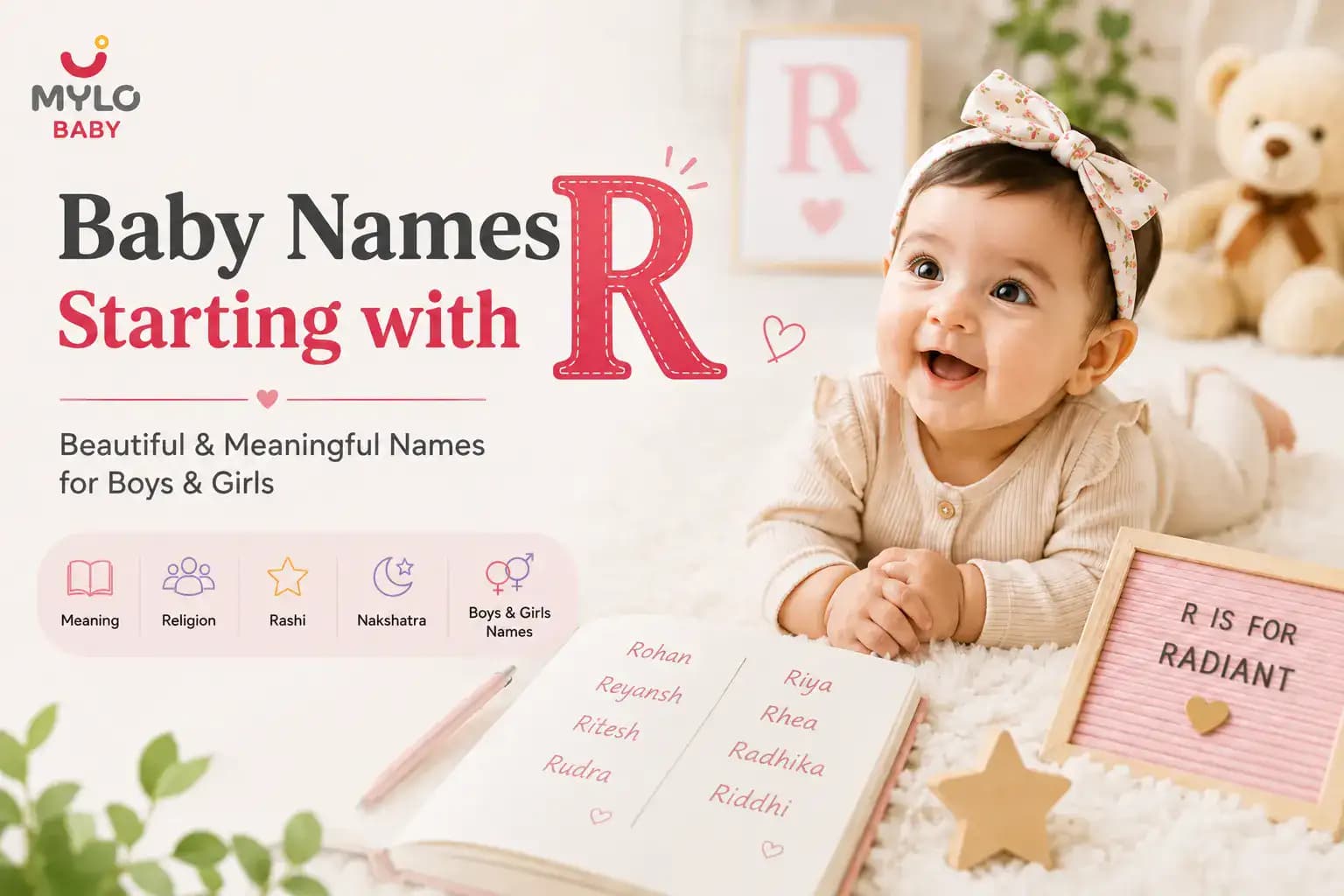 Baby Names Starting With R for Boys & Girls: Meanings, Religion, Rashi & Nakshatra
