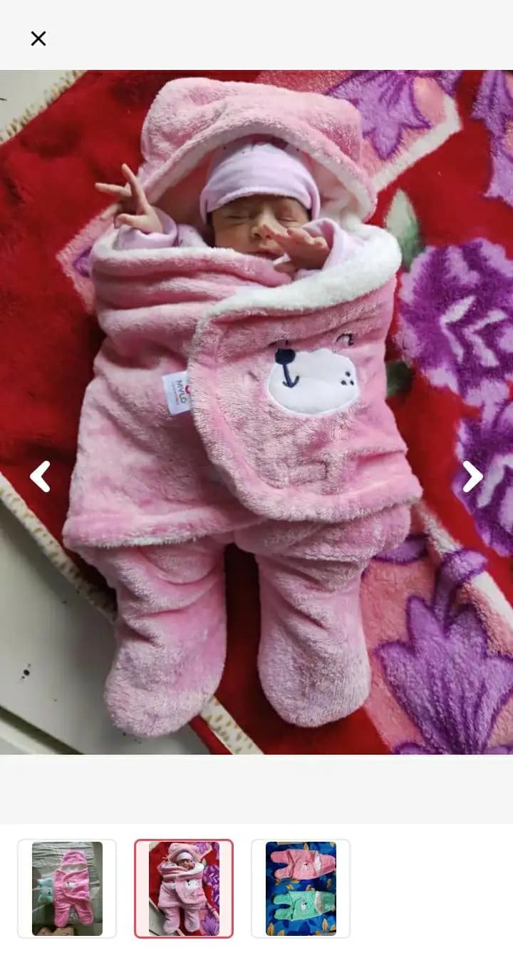 Baby Wrapper for New Born | Baby Swaddling Wrapper | 4-in-1 All Season AC Blanket cum Sleeping Bag for Baby 0-6 Months - Light Pink & Mint Green