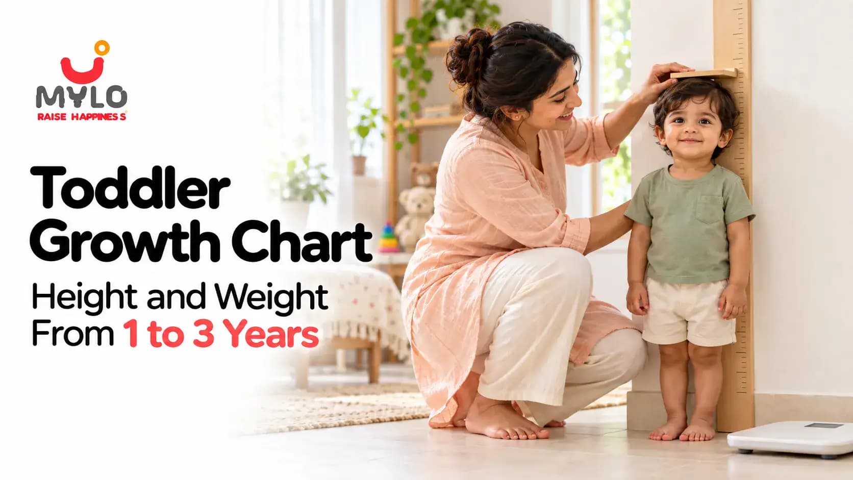 Toddler Growth Chart: Height and Weight From 1 to 3 Years for Boys and Girls (WHO Standards, 2026)
