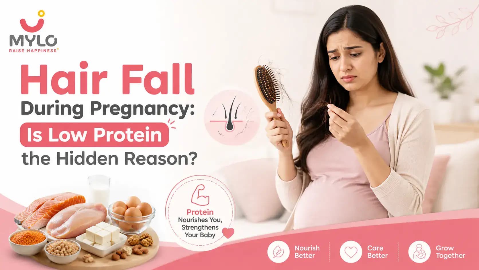Hair Fall During Pregnancy: Is Low Protein the Hidden Reason? Causes, Diet and Solutions (2026 Guide)
