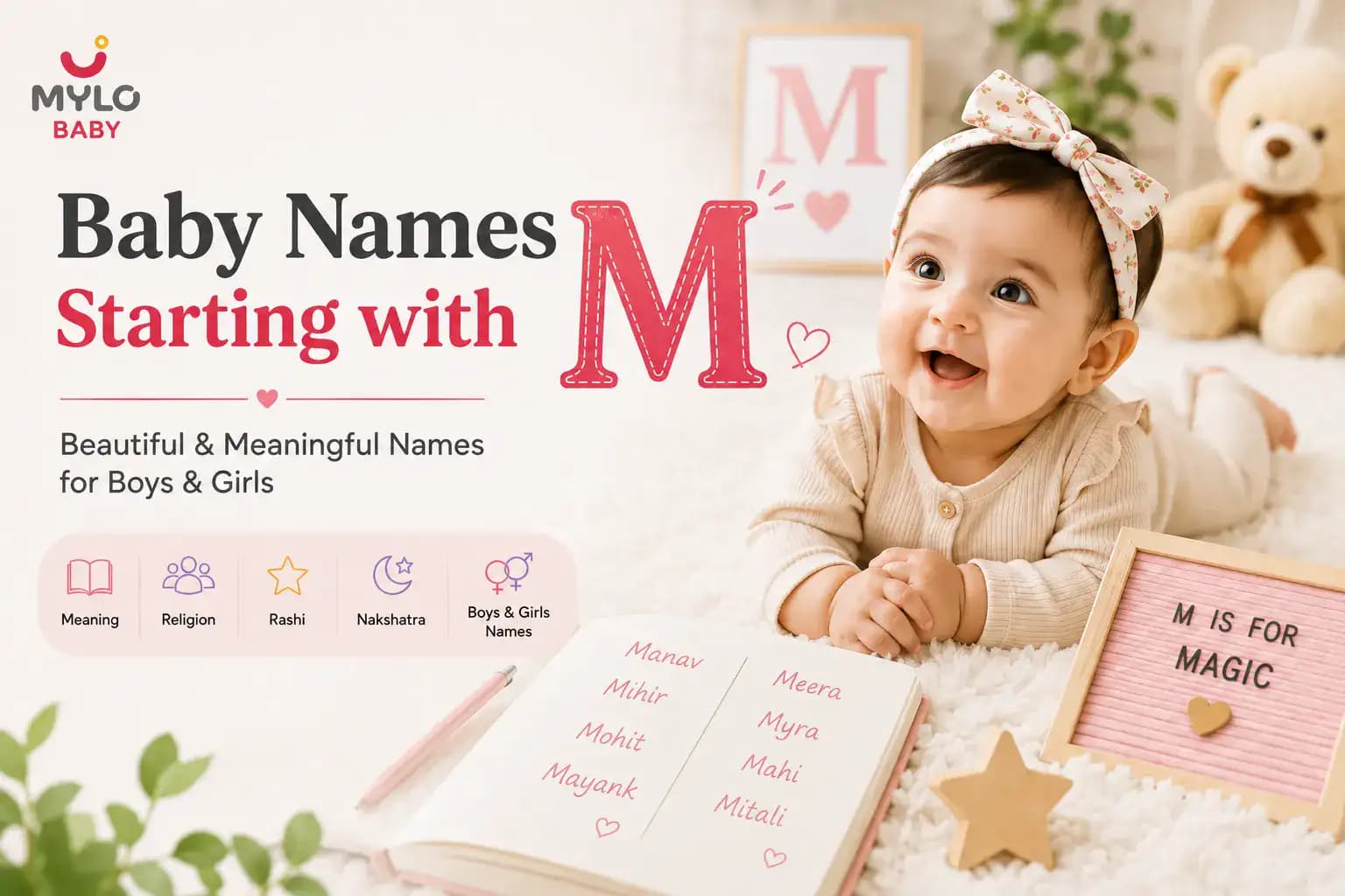 Baby Names Starting With M for Boys & Girls: Meanings, Religion, Rashi & Nakshatra