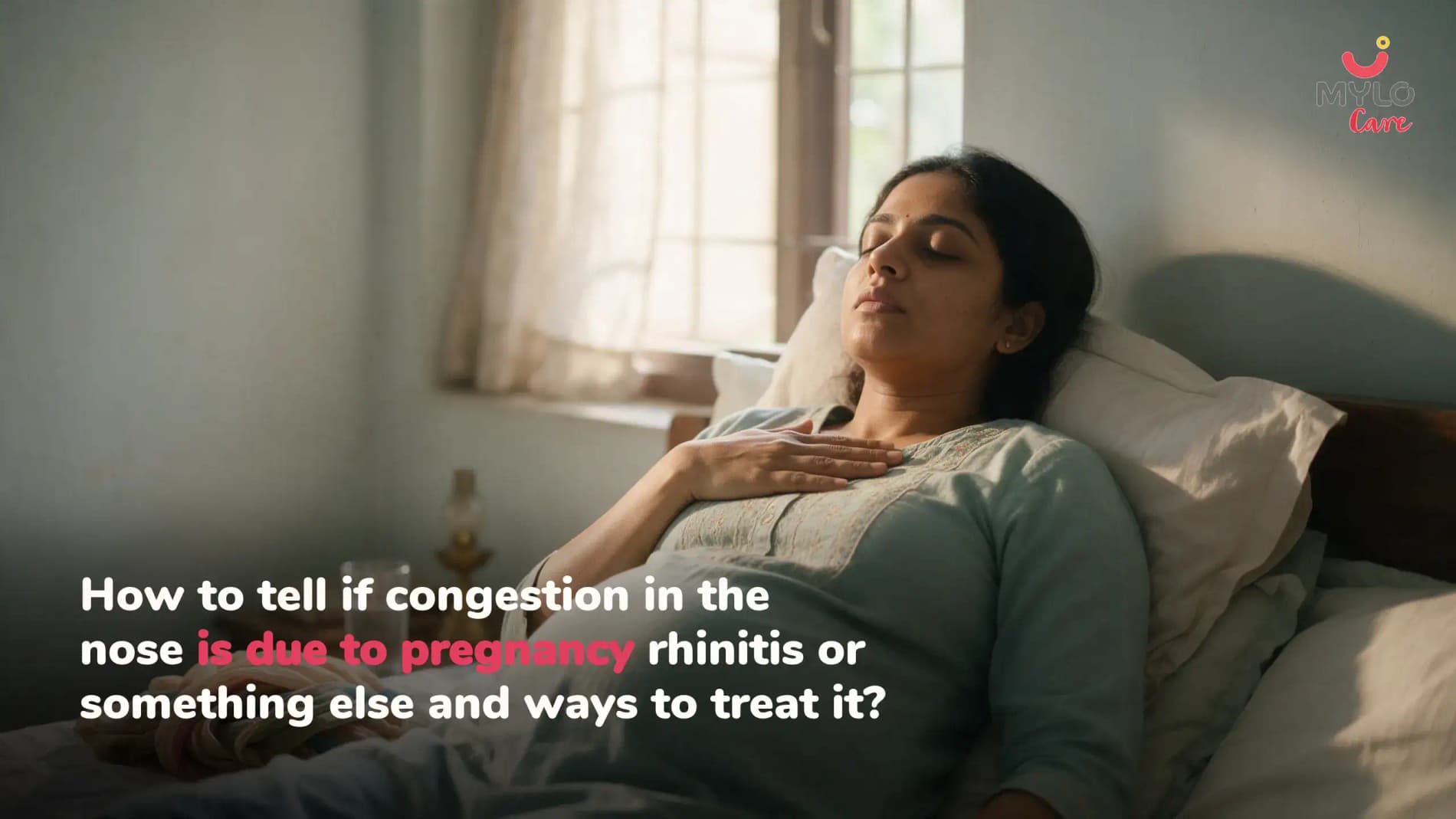 How to tell if congestion in the nose is due to pregnancy rhinitis or something else and ways to treat it?