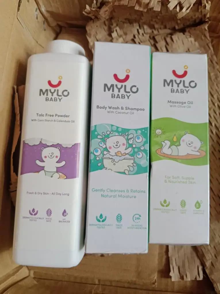 Baby Bath Regime Kit - Massage Oil (200ml), Head to Toe Wash (200ml) & Talc-Free Powder (300gm)