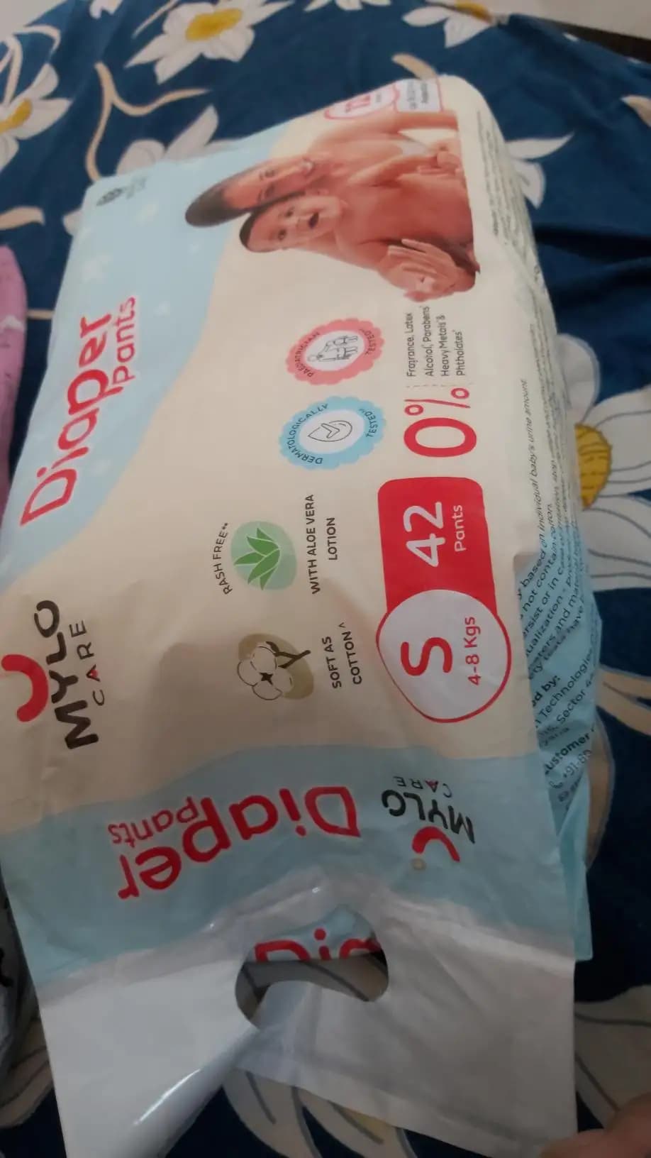 Mylo Baby Diaper Pants (S) Size – 12-Hour Leak-Proof Protection for Happy Babies