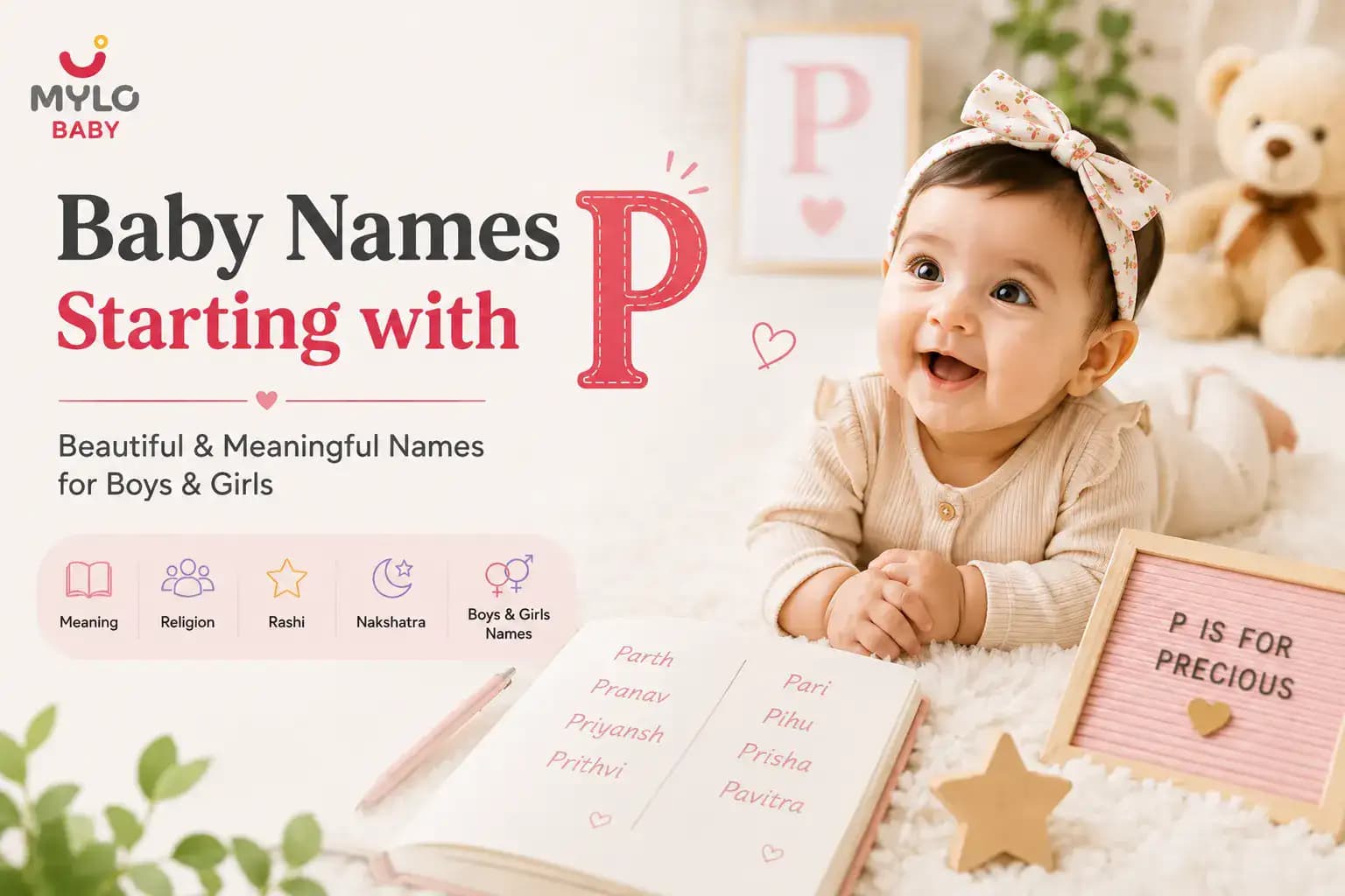 Baby Names Starting With P for Boys & Girls: Meanings, Religion, Rashi & Nakshatra