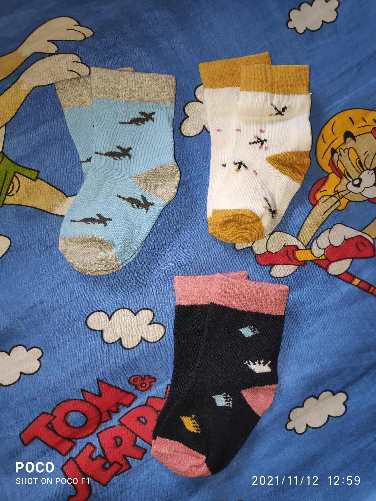 Baby Socks 0-6 Months - Unisex Starry Nights - Pack of 3