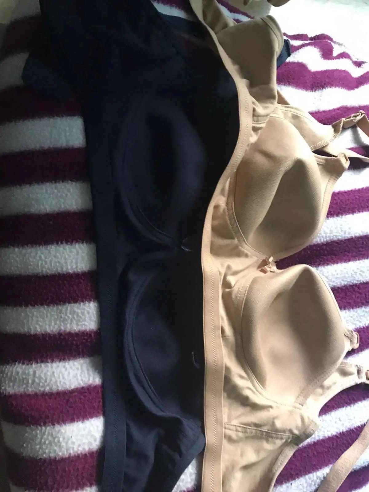 Moulded Spacer Cup Maternity Bra/Feeding Bra with Free Bra Extender | Supports Growing Breasts | Eases Pumping & Feeding | Coral, Navy 42B