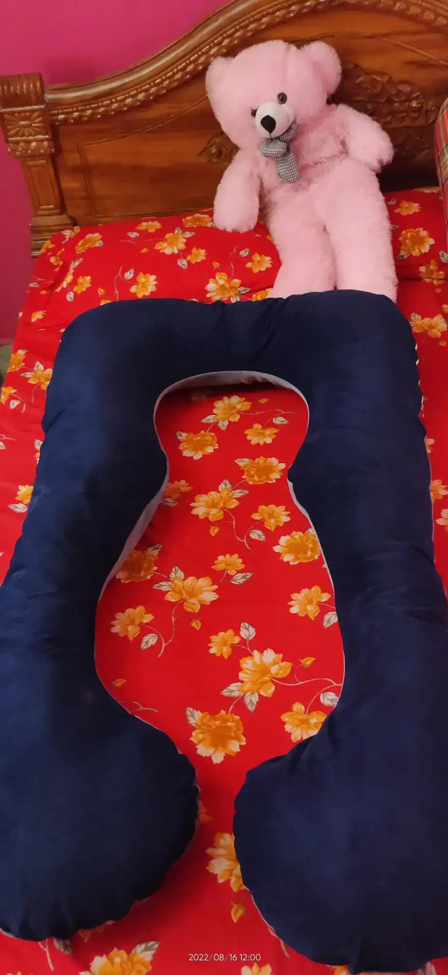 Premium Pregnancy & Maternity Support Pillow camel brown