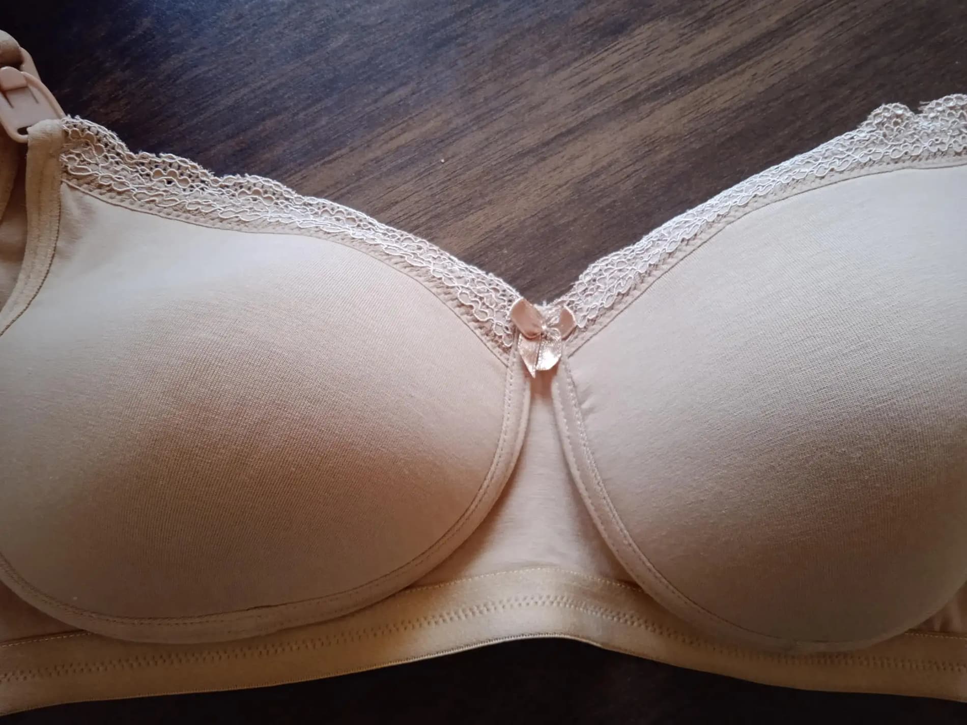 32B- Non-Wired Non-Padded Maternity Bra/Feeding Bra with Free Bra Extender | Supports Growing Breasts | Eases Pumping & Feeding | Persian Blue