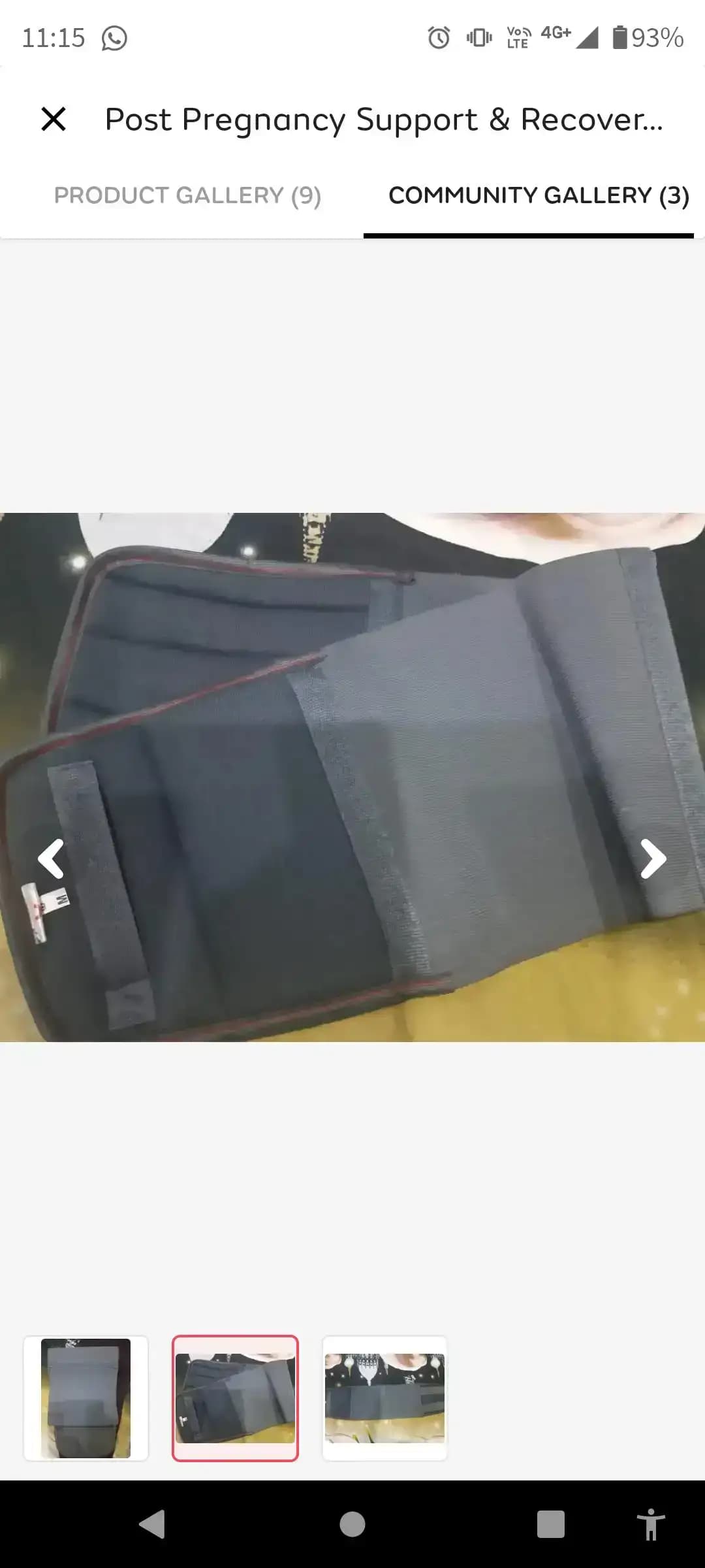 Pre & Post Pregnancy Belt - L - Black