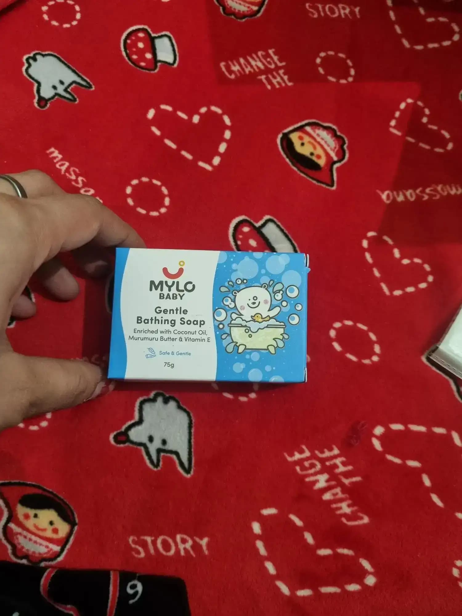 Mylo Baby Soap 75g - For 0-3 years with Vitamin E, Murumuru Butter, Jojoba Oil & Coconut Oil  - Pack of 5