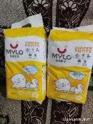 Mylo Baby Diaper Pants Large (L) Size, 9-14 kgs with ADL Technology - 64 Count - 12 Hours Protection