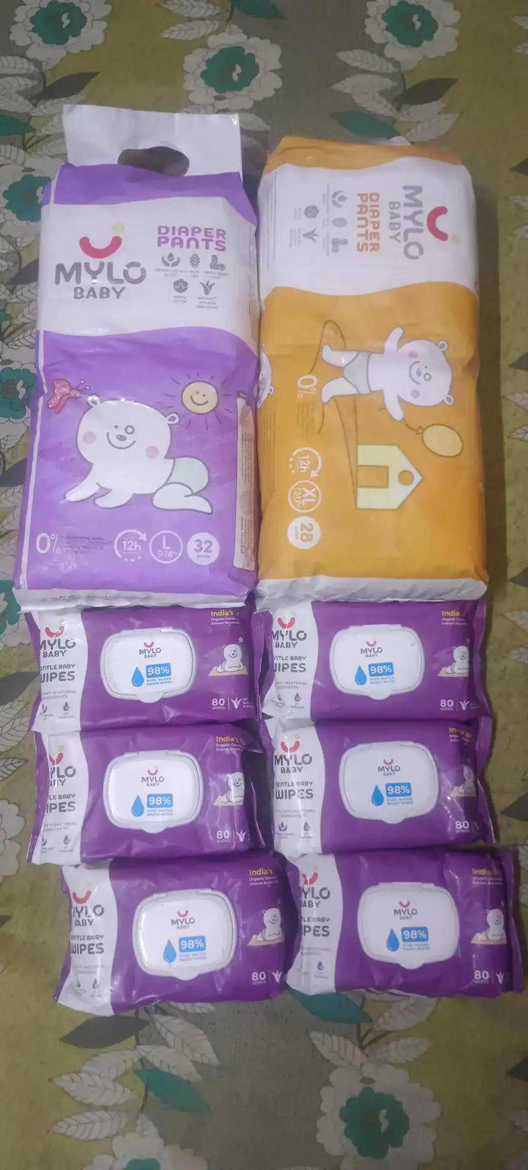 Baby Diaper Pants Small (S) Size 4-8 kgs (126 count) Leak Proof | Lightweight | Rash Free | 12 Hours Protection | ADL Technology (Pack of 3)