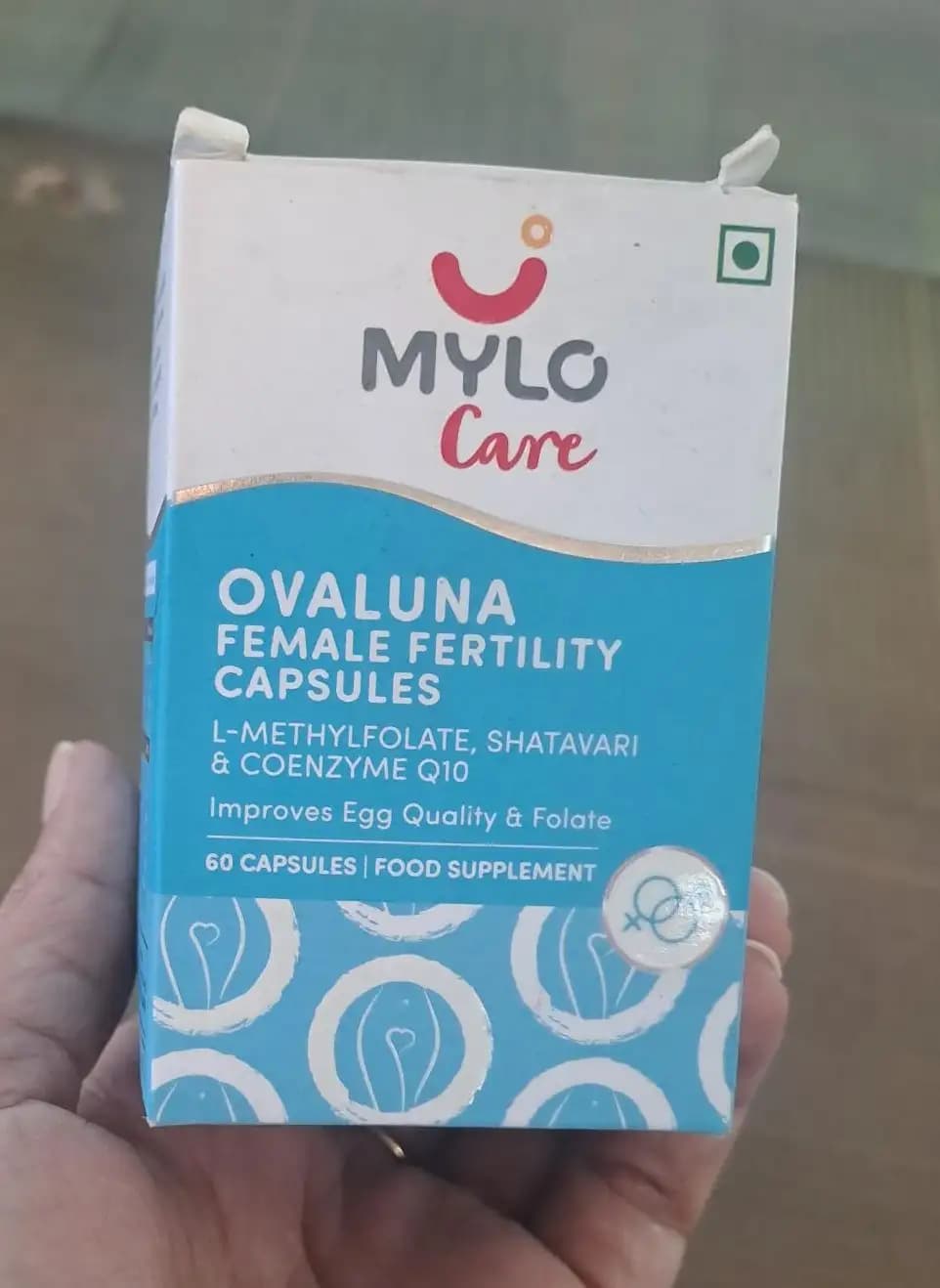 Mylo Ovaluna Conception Fertility Tablets for Women | Prenatal Vitamins | Promote Natural Conception | Improve egg quality, Hormone Balance, Cycle Consistency | Aid Ovulation | 60 Vegetarian Capsules - Pack of 3