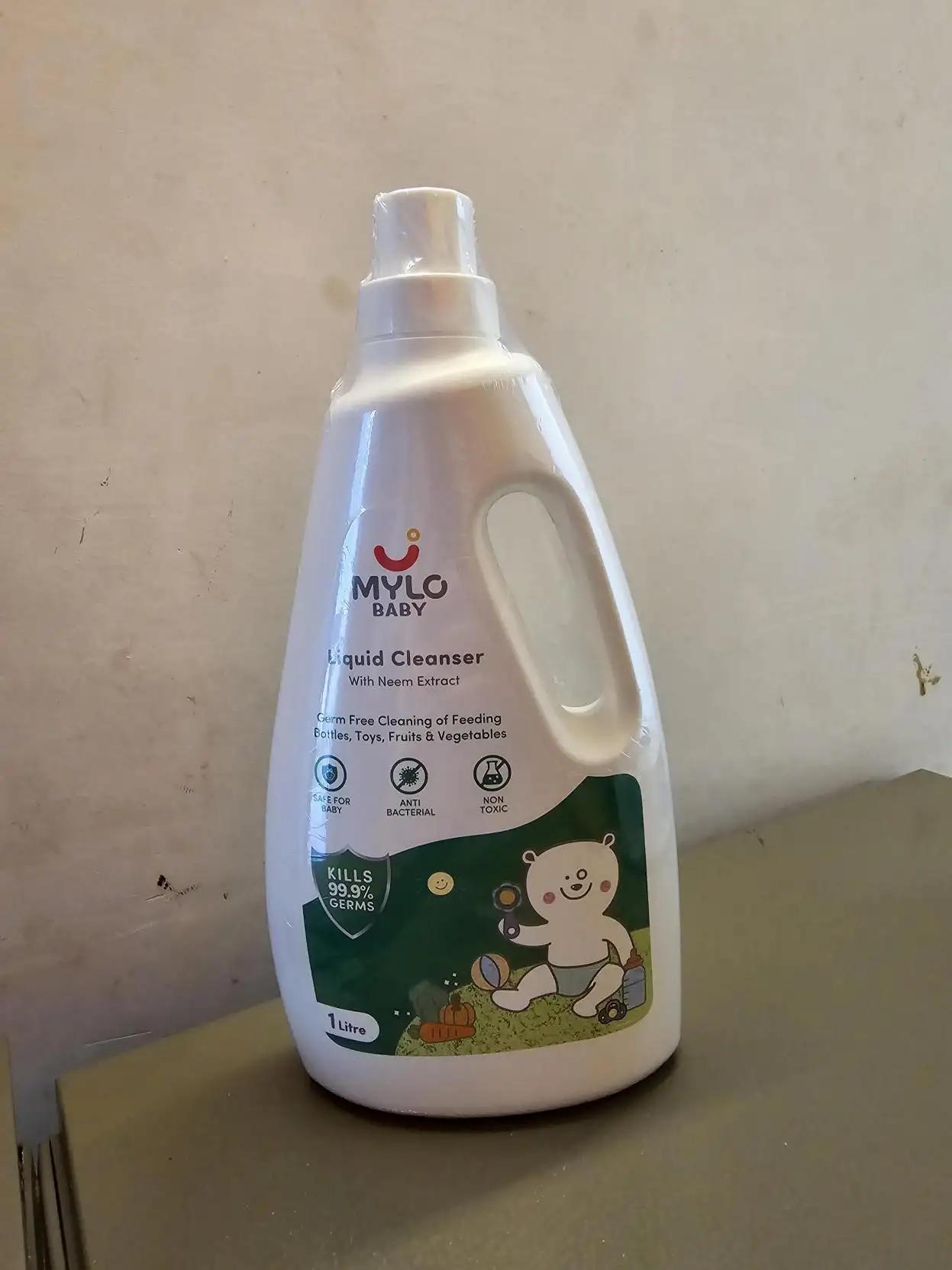 Mylo Baby Liquid Cleanser | For Cleaning Feeding Bottles, Toys, Cutlery, Accessories | Kills 99.9% Germs