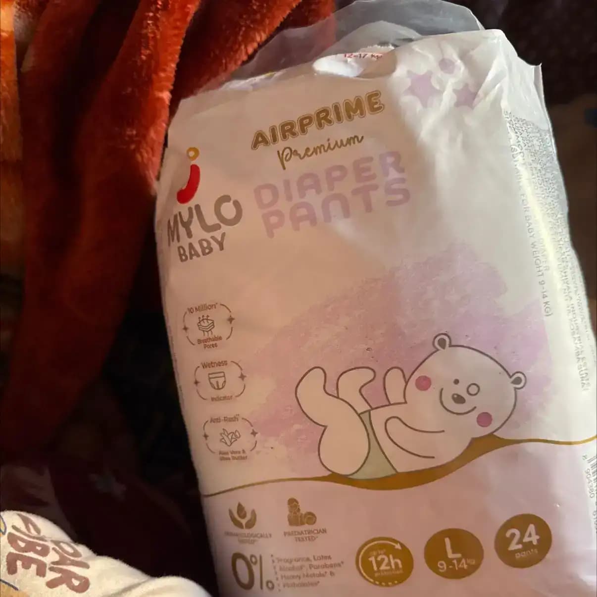 Mylo Airprime™ Premium Diaper Pants with Wetness Indicator - S(5-9 Kgs) - 104 Count